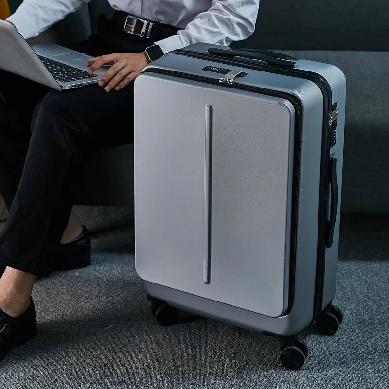 New 20" 24" Rolling Luggage with Laptop Bag, Business Travel Suitcase, PC Trolley with Universal Wheels