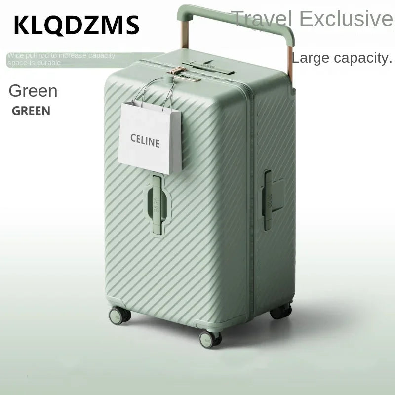 KLQDZMS Women's Extra Large Trolley Suitcase 22"-30" ABS+PC Luggage with Wheels