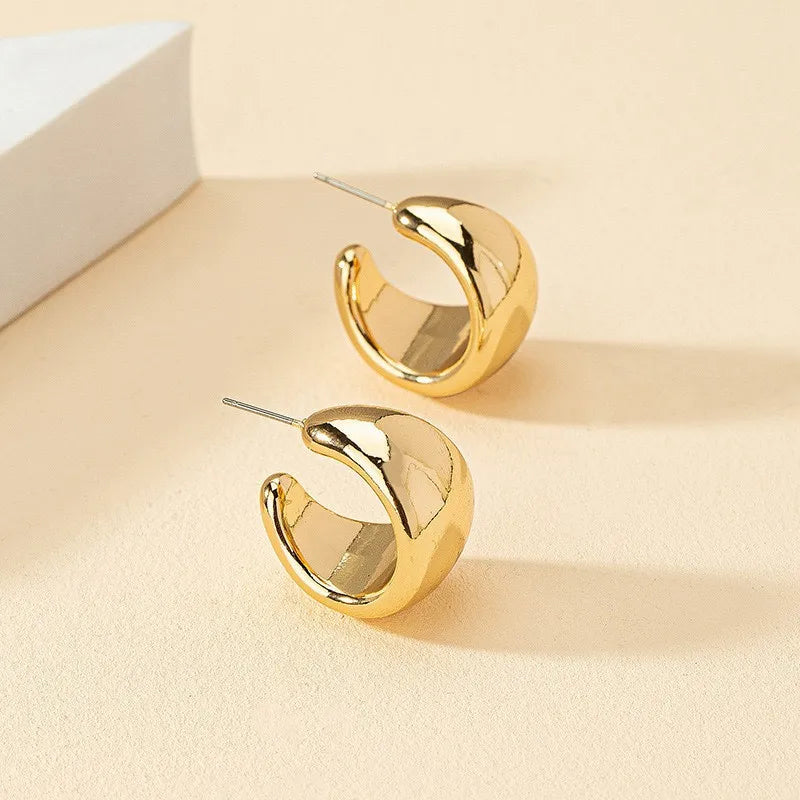 Hoop Earrings Round Circle