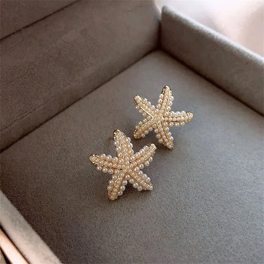 Elegant Starfish Sleeping Earrings