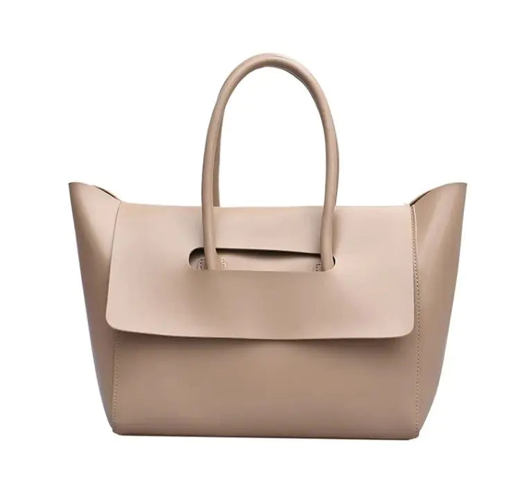 Chic Women's Spacious PU Leather Shoulder Bag