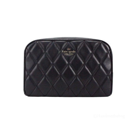 Kate Spade Carey Mini Black Quilted Camera Crossbody Bag